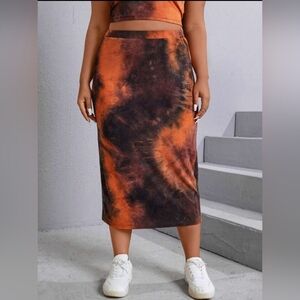 Shein-Dye Maxi Skirt Size Small